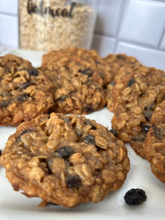 Soft Oatmeal Raisin Cookies-Dozen (12)