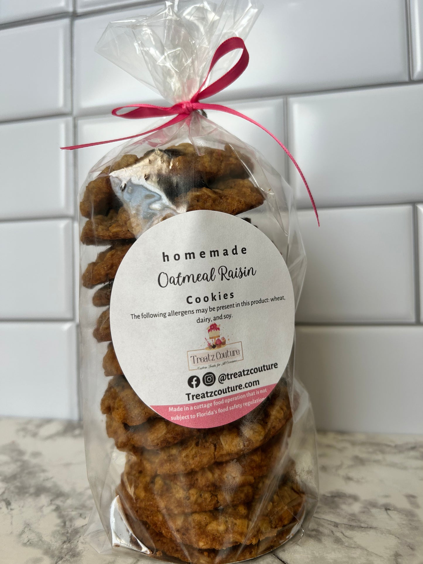 Soft Oatmeal Raisin Cookies-Dozen (12)